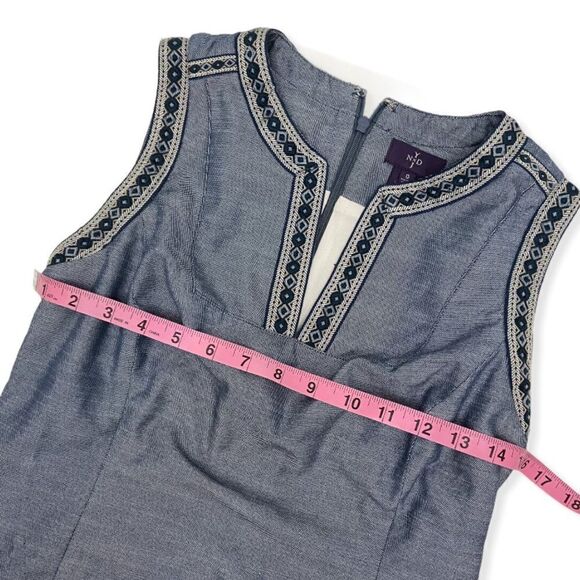 NYDJ Denim Built in Shape Wear Shift Dress - Picture 11 of 16